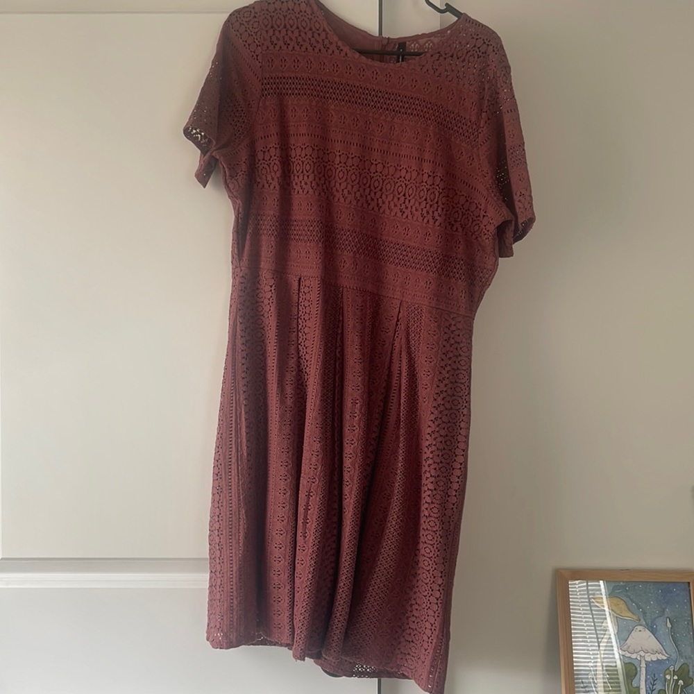 Vero Moda Pink Lace Dress